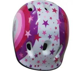 SPARKYS Kinderhelm, weiß-rosa / Sicherheitshelm / Größe M