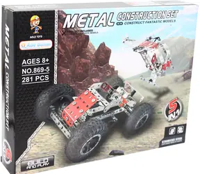 SPARKYS Metallbaukasten 5-in-1 / 281 Teile / Metall / ab 5 Jahren