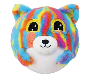 SPARKYS Aufblasbarer Regenbogen-Teddybär, 15 cm / Plüsch / Polyester