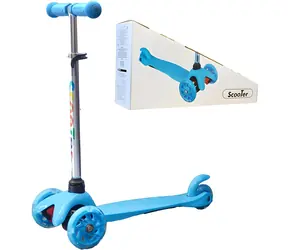SPARKYS Dreiradroller SPORT leuchtend blau / Kinderroller / faltbar / Leuchtfahrrad / ab 3 Jahren