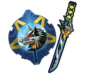 SPARKYS Schaumstoffschwert und -schild Samurai - Wolf / Kinderwaffe / Schaumstoff / ab 3 Jahren