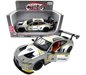 SPARKYS Metallmodell BMW M4 GT3 silbergrau / Maßstab 1:24 / ab 3 Jahren