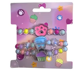 SPARKYS Set aus Perlenarmbändern mit Anhängern ROSA / 3 Stück.