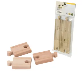 SPARKYS BABU Gerade Schiene / 5 cm / 6 Stück / Holz / ab 3 Jahren