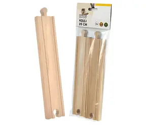 SPARKYS BABU Gerade Schiene / 20 cm / 2 Stück / Holz / ab 3 Jahren