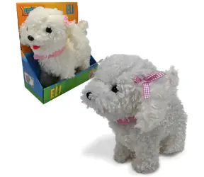 SPARKYS Plüschhund Eli, weiß / Plüschtier / interaktiv / 25 cm / ab 3 Jahren