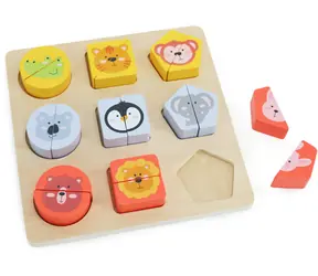 BABU Holzpuzzle Safari / 9 Teile / ab 2 Jahren