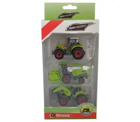 SPARKYS FARM SERVICE Traktor-Set (Mähdrescher, Frontlader) / 1:64 / ab 3 Jahren
