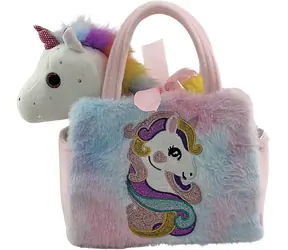 Sparkys Plüschtier Einhorn Star pink / Plüschhandtasche / 20 x 15 x 9 cm