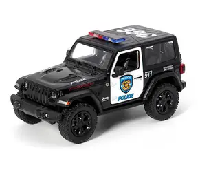 SPARKYS Metallmodellauto Jeep Wrangler Polizei 2018 / Metall / rückwärtsgang / ab 3 Jahren