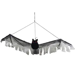 Sparkys Dekoration Hängefledermaus 49 cm / Partydekoration / Flügelspannweite 49 cm