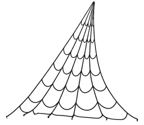 SPARKYS Spinnennetz / 750 × 340 cm / Partydekoration