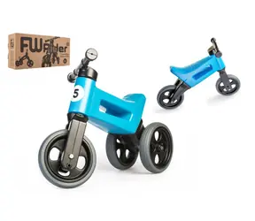 FUNNY WHEELS Rider Sport Laufrad blau / 2in1 / Sattelhöhe 28/30 cm / Tragkraft 25 kg / ab 18 m