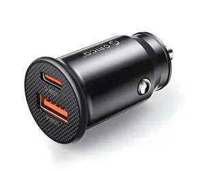 Orico PowerMini schwarz / Kfz-Ladegerät / USB-C + USB-A / 30 W