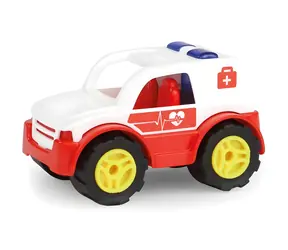 Lena Workies Rettungswagen, dekorative Pappe weiß / ab 1,5 Jahren