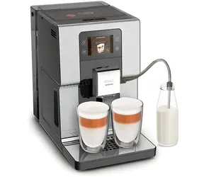 Krups Intuition Experience EA876D10 schwarz / Kaffeevollautomat / 1550 W / 15 bar / OLED-Display / 17 Getränke
