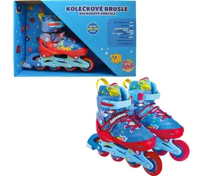 SPARKYS Kinder-Rollschuhe blau-rot / Inlineskates / Größe 30-33