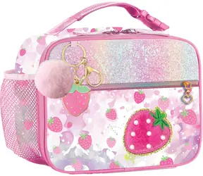 Sparkys Thermotasche für Lunchpakete, Erdbeer-Flair / Thermotasche für Lebensmittel / 26,5 x 19 x 8,5 cm