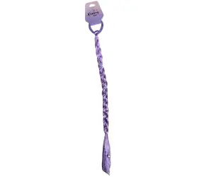 SPARKYS Haargummi PINK Zopf mit lila Perlen / Haaraccessoire