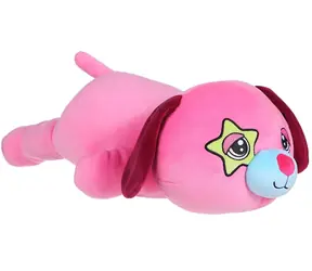 SPARKYS Plüschhund, pfirsichrosa, 50 cm, liegend / Plüsch / ab 0 Monaten