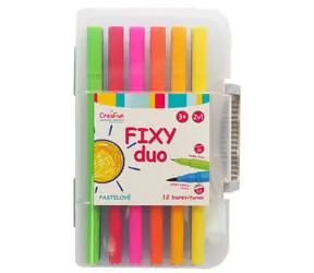 SPARKYS CreaFun DUO Marker / 12 Farben / Doppelspitze / ab 3 Jahren