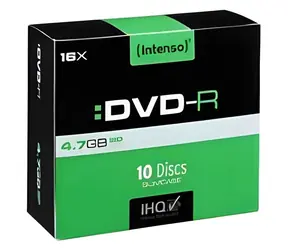 INTENSO DVD- R 4,7 GB / Optisches Medium / 16x / 10 Stück / Slim-Hülle