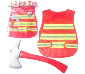 SPARKYS Feuerwehrweste mit Axt und Abzeichen / ab 3 Jahren