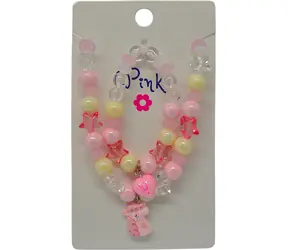 SPARKYS Einhorn-Schmuckset / Halskette und Armband / Perlen