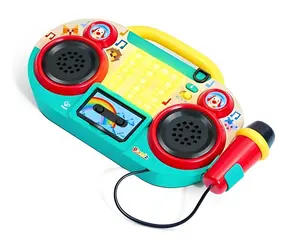 PIXELZ Musik-Boombox mit Mikrofon / Licht und Sound / 4X AA-Batterien / ab 2 Jahren
