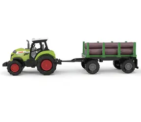 SPARKYS Traktor mit Pritsche für Holztransporte / Mit Sound und Licht / Freilauf / 25 cm / ab 3 Jahren