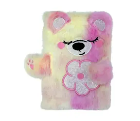 SPARKYS Plüsch-Notizbuch Teddybär / Notizbuch / A5 / 15 × 21 cm