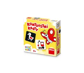 Dino ERSTES SPIEL: Kontrastkarten - Lernspiel / 20 Karten / ab Geburt / 5 Minuten