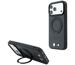 BMW Kevlar Ringständer 360° dunkelgrau / Rückseite / MagSafe / iPhone 17 Pro Max, 18 Pro Max