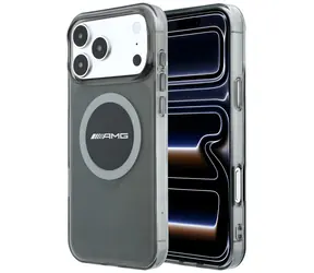 Mercedes AMG IML Transparent Bicolor Block MagSafe schwarz-grau / Rückseite / iPhone 18 Pro Max, 17 Pro Max