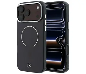 Mercedes Doppelschicht-Schutzhülle mit ikonischem Logo in Burgunderrot / Rückseite / MagSafe / für iPhone 18 Pro Max / 17 Pro Max