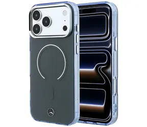Mercedes Doppelschicht-Schutzhülle mit ikonischem Logo , dunkelgrau / Rückseite / MagSafe / für iPhone 18 Pro Max / 17 Pro Max