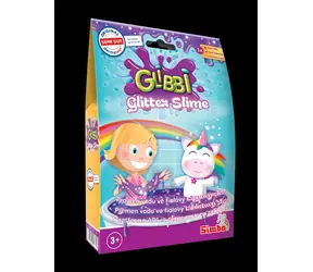 Simba Glitzerschleim Glibbi Lila / 80 g Pulver + 70 g Lösungsmittel / ab 3 Jahren