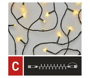 Emos D1AW03 Connect / Verbindungskette / 100 LEDs / 10 m / warmweiß / IP44