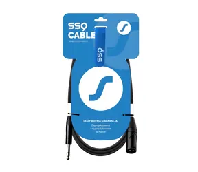 SSQ JSXM10 schwarz / Audiokabel / XLR (M) - Klinkenstecker 6,3 mm (M) / Stereo / 10 m