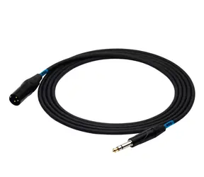 SSQ JSXM5 schwarz / Audiokabel / 6,3-mm-Klinkenstecker auf 3-poligen XLR-Stecker / Anschluss / 5 m