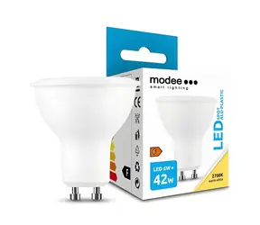 Modee LED-Spotlampe GU10 6W / Ersatz für 42W / warmweiß 2700K / 550 lm