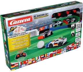 Carrera RC-Fußballset Weltmeisterschaft / 2,4 GHz / Maßstab 1:43 / Geschwindigkeit 5 km/h / ab 6 Jahren