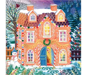 Galison Metallisches Quadratpuzzle „Süße Feiertage“ / 500 Teile / 50,8 × 50,8 cm