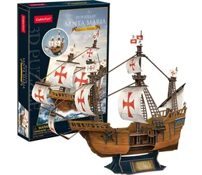 CubicFun 3D-Puzzle „Schiff Santa Maria“ / 204 Teile / 58 x 20 x 50 cm