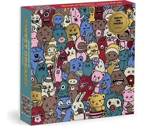 Galison Metallisches Quadratpuzzle „Sweet Dreams“ / 500 Teile / 50,8 × 50,8 cm