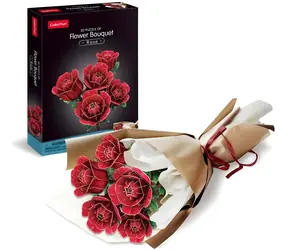 CubicFun 3D-Puzzle Rosenstrauß / 312 Teile / 20 × 17,7 × 20,3 cm