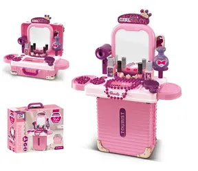 SPARKYS Kinderkoffer mit integriertem Kosmetiktisch 2-in-1 / Mit Spiegel / Kunststoff / ab 3 Jahren