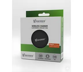 VAK MY5316K schwarz / Kabelloses Ladegerät / Magnetisch / 15 W / Qi