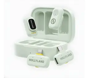 Hollyland LARK A1 Combo Mintgrün / Drahtloses Mikrofonsystem / USB-C + Lightning-Empfänger / Ladehülle