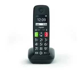 Gigaset E290 schwarz (S30852-H2901-S201) / Schnurloses Telefon / Geeignet für Senioren / Telefonbuch für 150 Kontakte